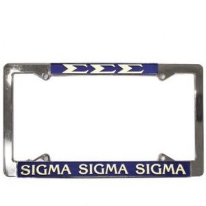 Tri Sigma License Plate Frame